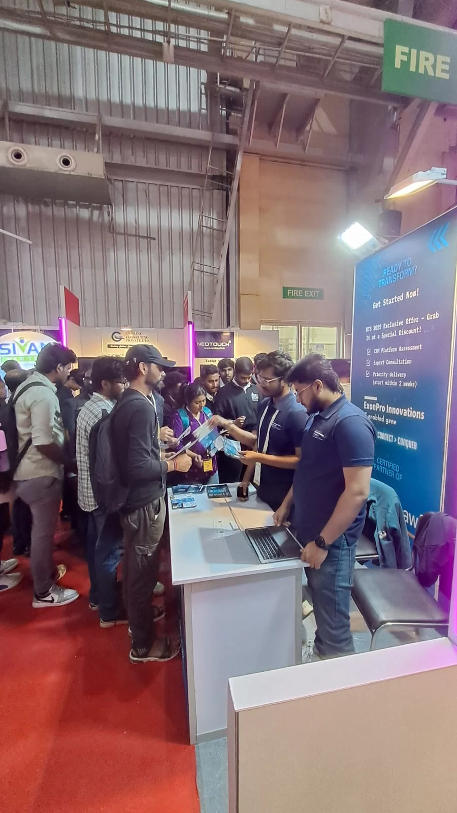 ExonPro team discussing solutions