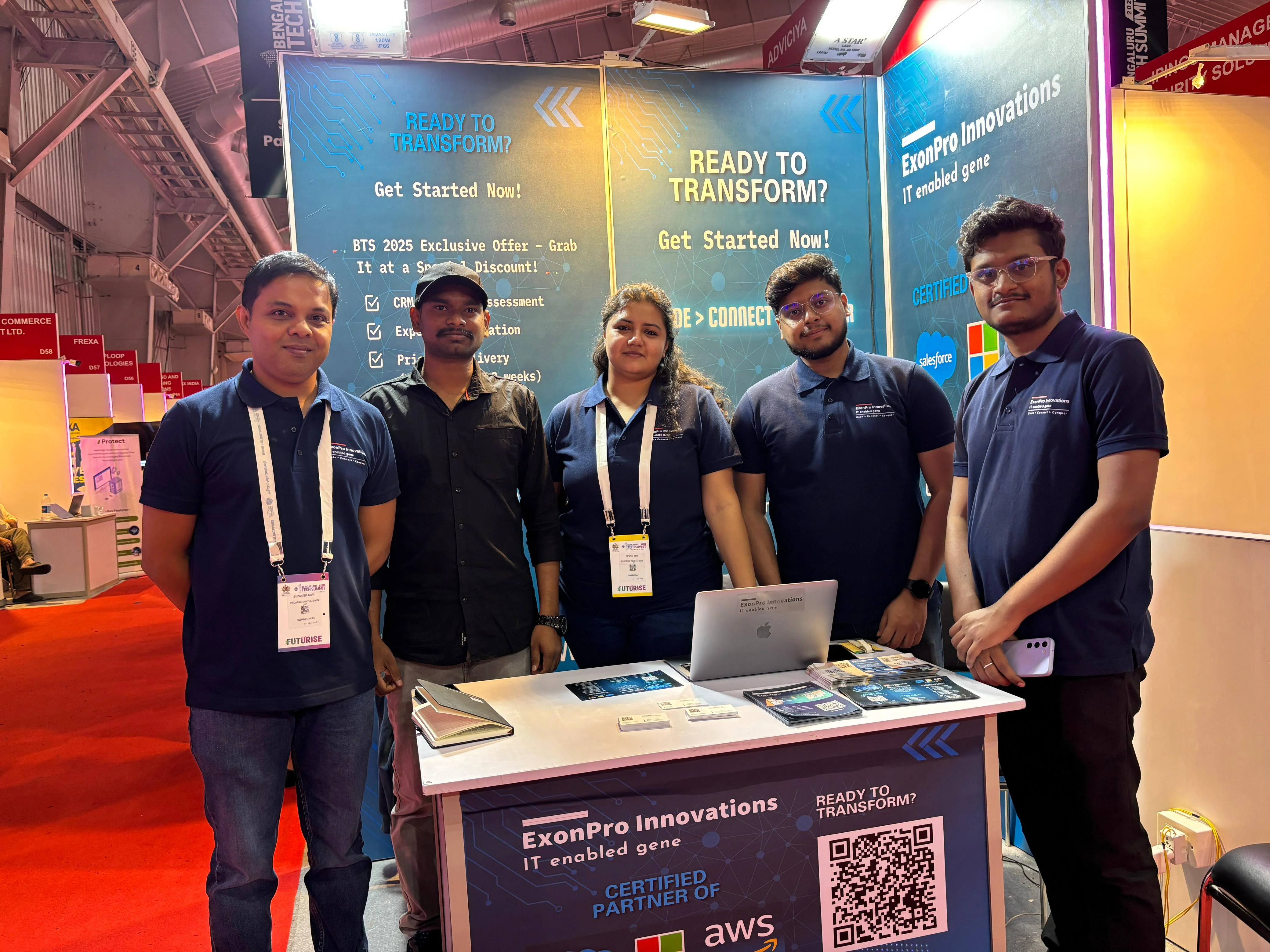 ExonPro team at BTS 2025 booth
